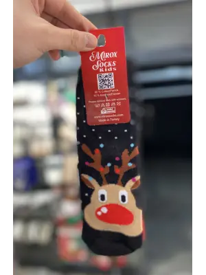 4,5,6 Yaş Kız - Erkek Çocuk Yılbaşı & Yeni Yıl Çorabı 3’lü Set | Çoklu Noel Baba