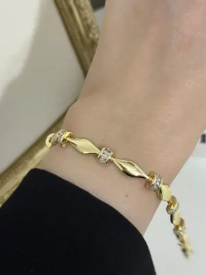 Vip Model 14K Altın Kaplama Xuping Çelik Kadın Bileklik