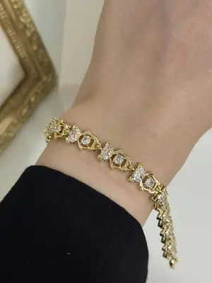 Ayı& Ayıcık Figürlü Ysx Marka Vip Çelik Bileklik Kadın