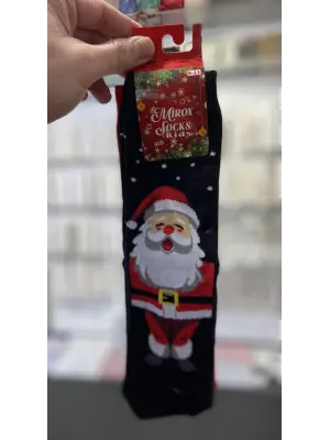 3 Adet Genç Yılbaşı Temalı Çorap: 9-10-11-12 Yaş Unisex Kardan Adamlı