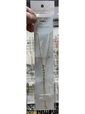 7 Element Model Küçük Taşlı Zarif Gold Renk Şahmeran Bileklik