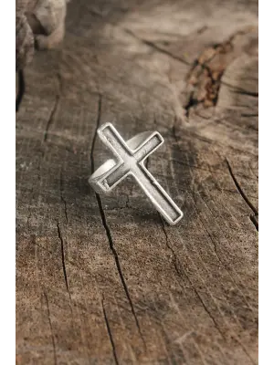 Antik Gümüş Renk Model Ayarlanabilir Erkek Yüzük