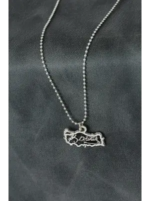 Atatürk İmzalı Metal Erkek Kolye