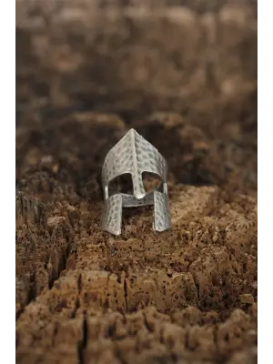 Ayarlamalı Miğfer Tasarımlı Erkek Yüzük