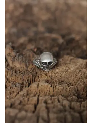 Ayarlanabilir Kuru Kafa Tasarımlı Erkek Yüzük