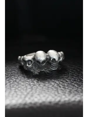 Ayarlanabilir Kurukafa Model Erkek Yüzük