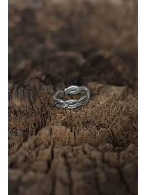 Ayarlanabilir Örgü Tasarımlı Erkek Yüzük