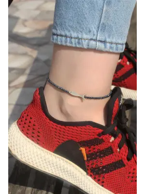 Balık Detaylı Boncuklu Halhal