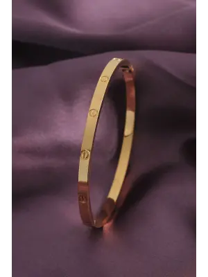 316L Çelik Gold Renk Kadın Kelepçe