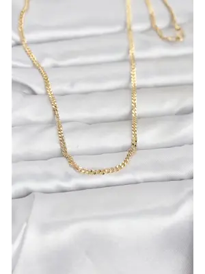 CM 14K Gold Renk 60 cm Zincir Kadın Kolye