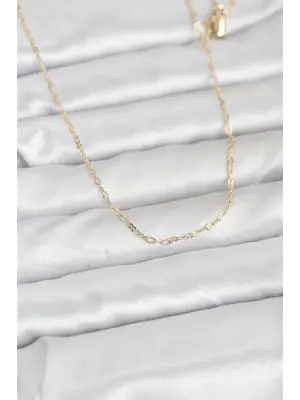 CM 14K Gold Renk 60 cm Zincirli Kadın Kolye