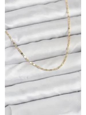 CM 14K Gold Renk Ezme Zincir Model 60 cm Kadın Kolye