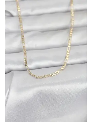 CM 14K Gold Renk İnce Kuşgözü Zincir Model 60 cm Kadın Kolye