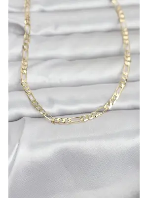 CM 14K Gold Renk Kuşgözü Zincir Model 60 cm Kadın Kolye