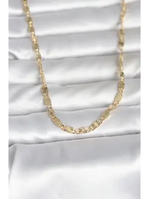 CM 14K Gold Renk Lazer Model 45 cm Kadın Kolye