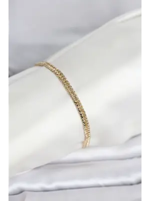 CM 14K Gold Renk Zincir Model Kadın Bileklik