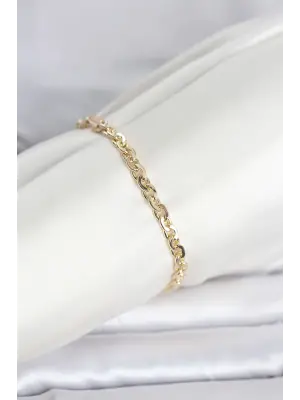 CM 14K Gold Renk Zincir Model Kadın Bileklik