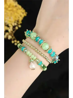 Çoklu Boncuklu Kadın Bileklik