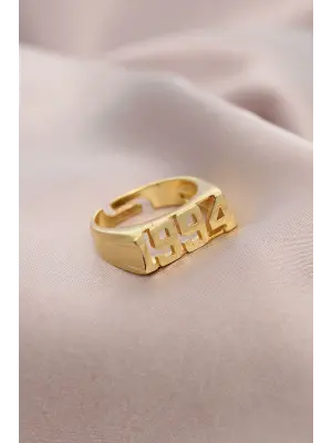 Gold Metal 1994 Ayarlanabilir Tarih Yüzük