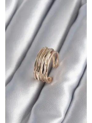 Altın Ayarlanabilir Çelik Yüzük