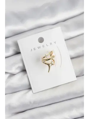 Gold Renk Çelik Diken Model Kıkırdak Earcuff Küpe