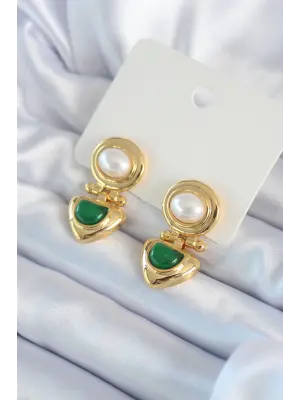 Altın Sallantı Model  VİP Çelik Küpe