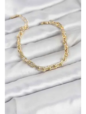Gold Renk Tifani Model Çelik Kadın Bileklik