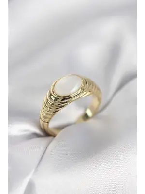 Gold Renk Vintage Model Kadın Yüzük