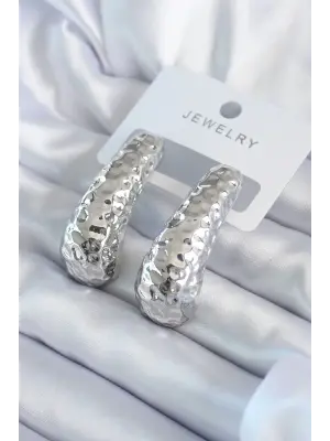 Gümüş İşleme Detay  Çelik Küpe