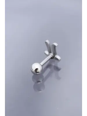 Gümüş Renk Pİ Sembol 316L Cerrahi Çelik Piercing