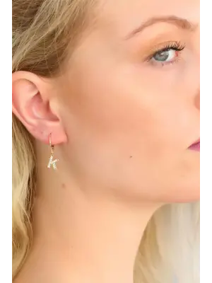 K Harf Bayan Küpe