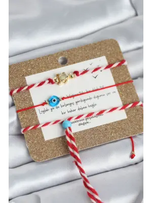 Marteniçka Bileklik 3lü Caretta Caretta ve Nazarlı Model