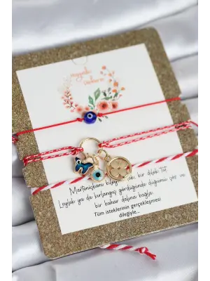 Marteniçka Bileklik 3lü Kelebek ve Yonca Model