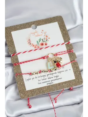 Marteniçka Bileklik 3lü Uğur Böcekli Model