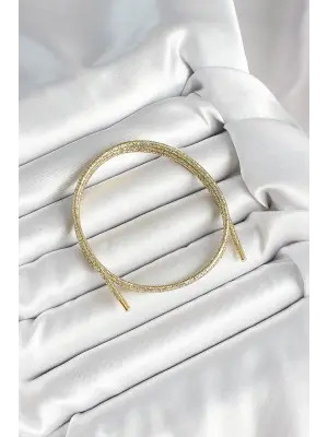 Mıknatıslı Gold Renk Sarmal Kadın Bileklik