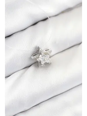 Misineli Yıldız Model Gümüş Renk Hayalet Kolye