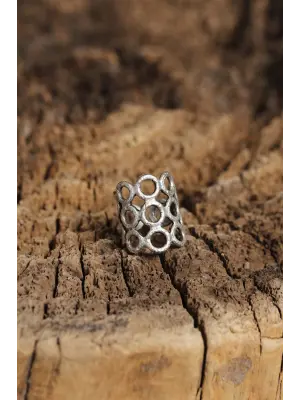 Otantik Tasarımlı Ayarlamalı Kadın Yüzük