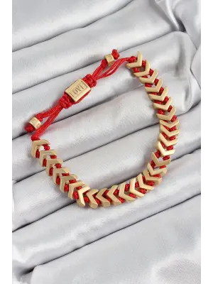 Pirinç Asansörlü Gold Renk Juju Kadın Bileklik