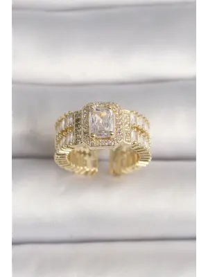  Altın Ayarlanabilir Baget Zirkon Taş Model Kadın Kolye