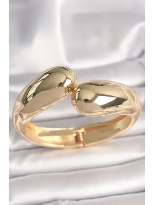 Pirinç Gold Renk Damla Model Kadın Kelepçe