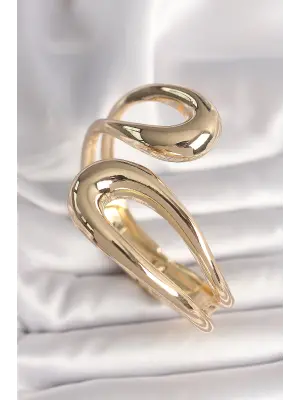 Pirinç Gold Renk Damla Model Kadın Kelepçe