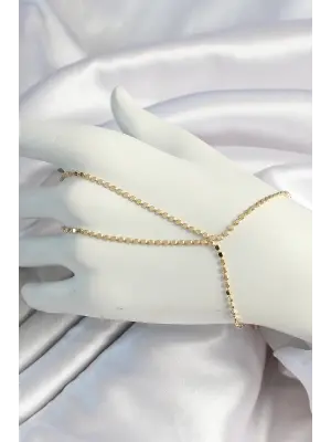 Pirinç Gold Renk Ezme Zincir Şahmeran