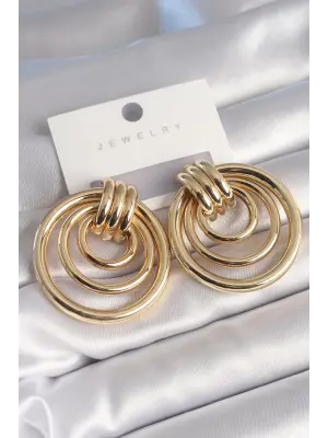  Altın Halka Model Çelik Küpe