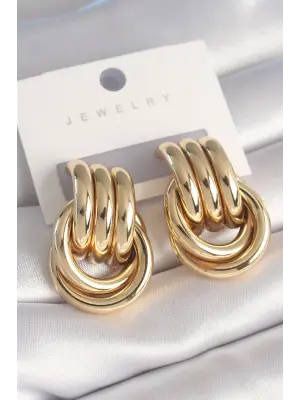  Altın Sarmal Model Çelik Küpe