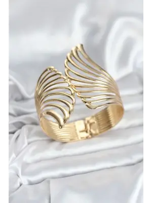 Pirinç Gold Renk Vintage Kadın Bileklik