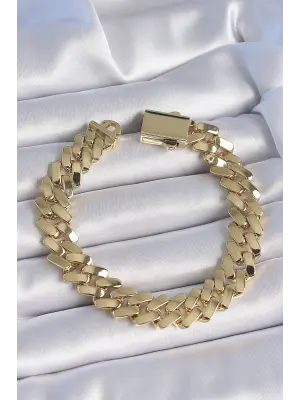 Pirinç Gold Renk VIP Exclusive Seri Gurmet Model Kadın Bileklik