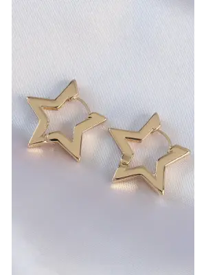  Altın Yıldız Küpe