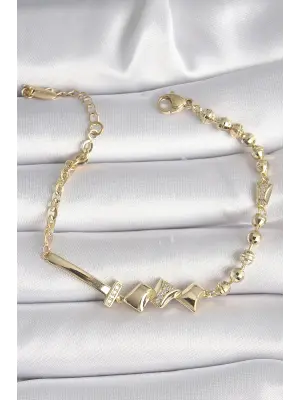 Pirinç Gold Renk Zirkon Taş Detay Xuping VIP Exclusive Seri Bileklik