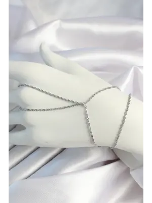 Pirinç Gümüş Renk Burgu Zincirli Şahmeran