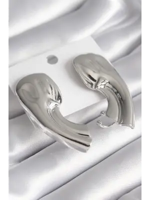  Gümüş İşlemeli Çelik Küpe